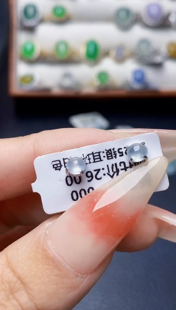 银S925镶嵌戒指翡翠4323