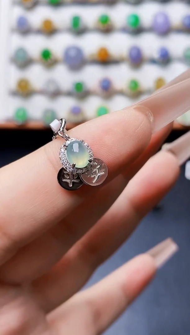 银S925镶嵌戒指翡翠1121