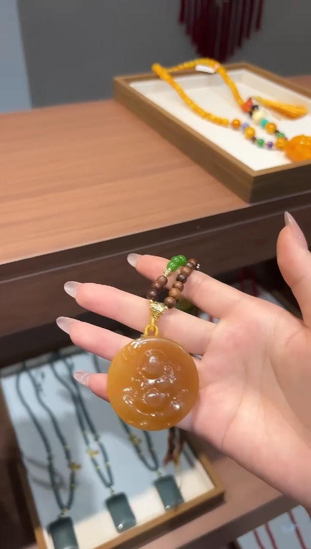 毛衣链未镶嵌和田玉（糖玉）DIY款M863