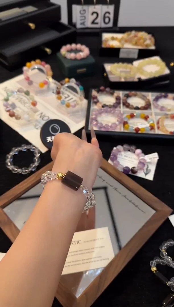 合金手链水晶白水晶x3278