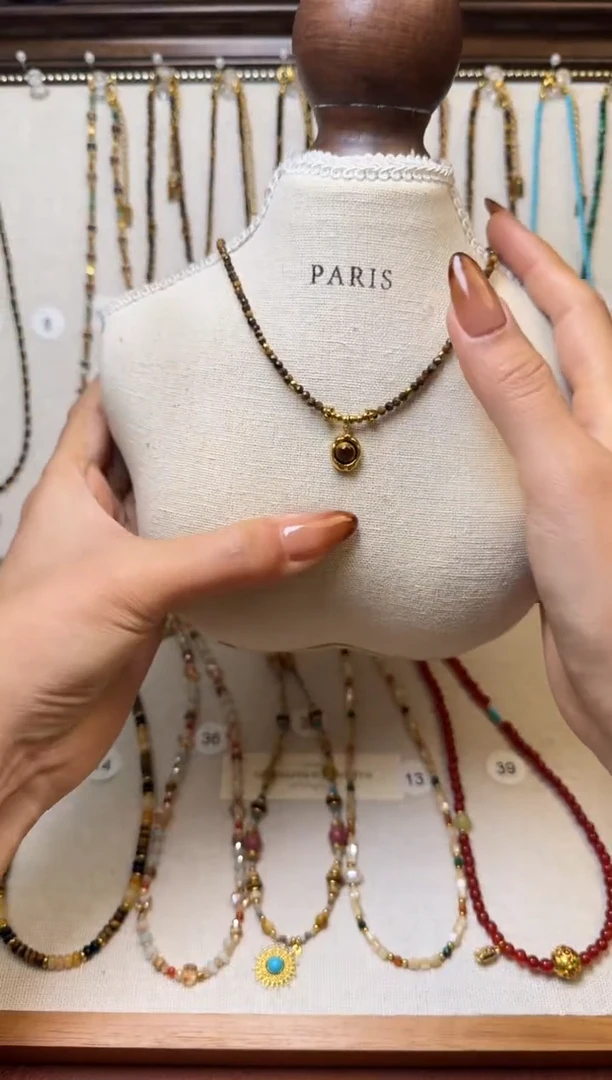 项链钛钢石英质玉Q