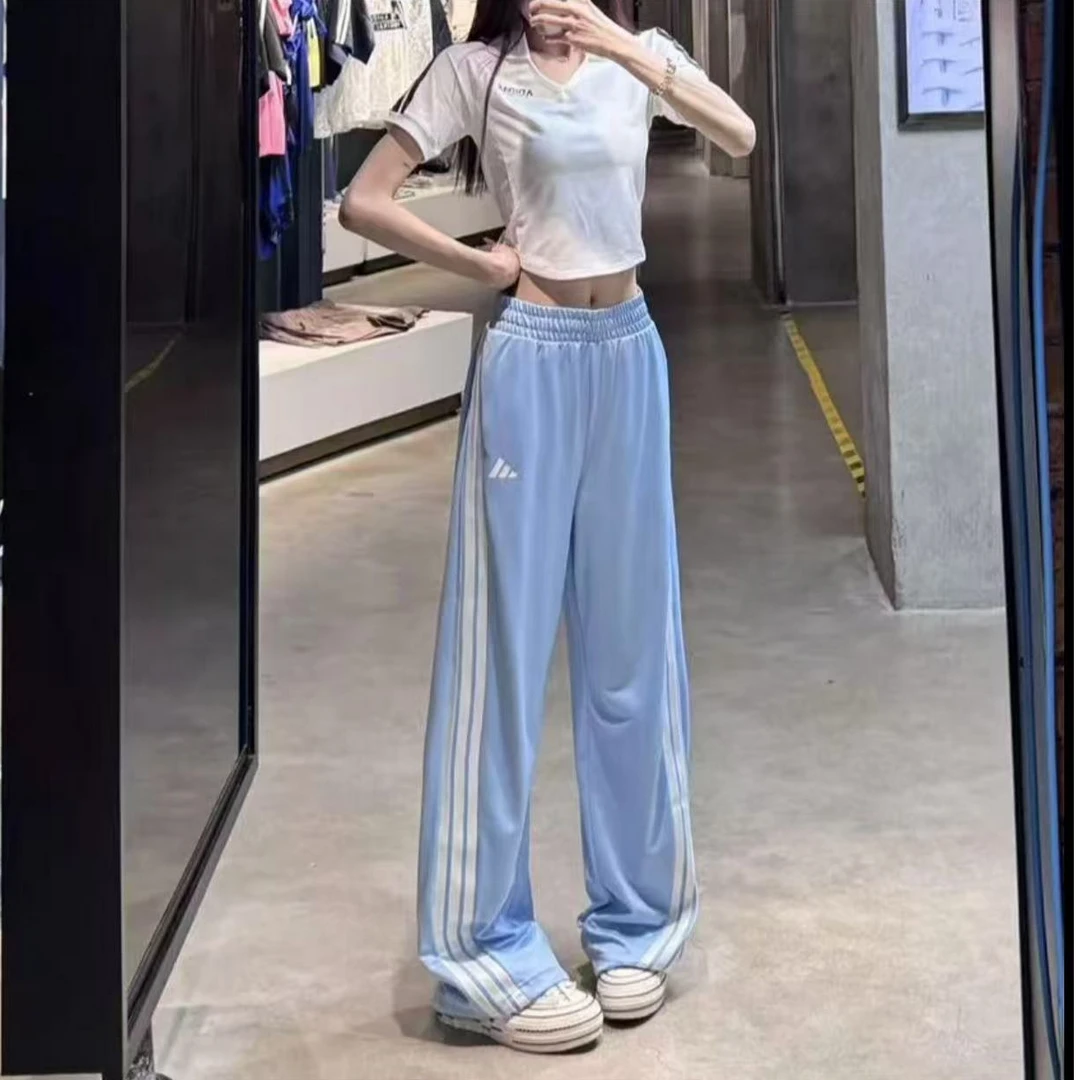 ADIDAS 夏季新款宽松舒适透气薄款香蕉裤扭扭裤KE5893