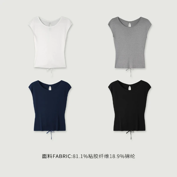 【不退不换】·“经典褶学”48支无结曲珠纱 前后两穿抽绳上衣