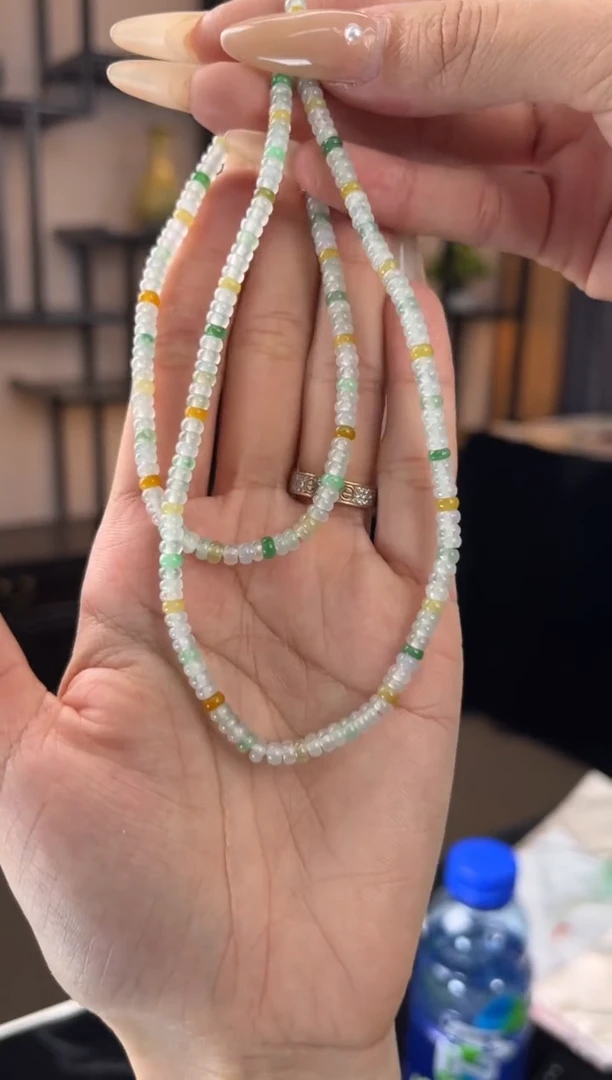 颈饰未镶嵌翡翠小九翡翠/33927/多样性发一