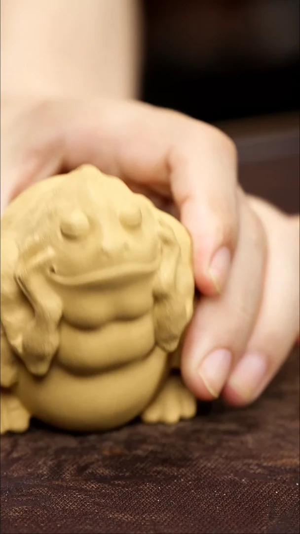 紫砂茶宠紫砂 金蟾