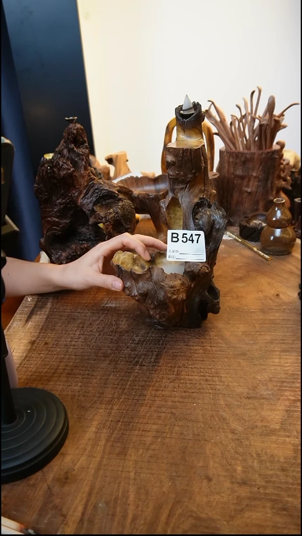 圆*B547鹰瞳手作硬木工艺倒流香