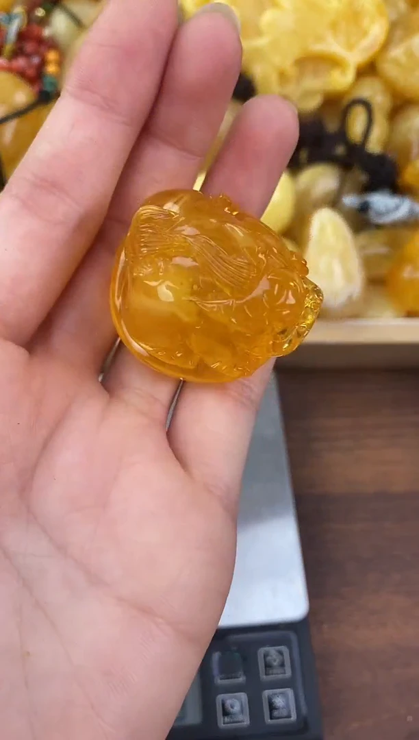 裸石琥珀未镶嵌天然琥珀蜜蜡