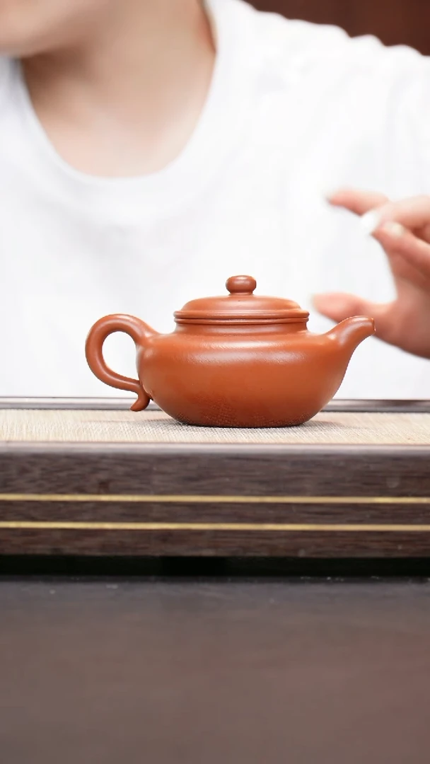 茶壶紫砂小煤窑朱泥  仿古