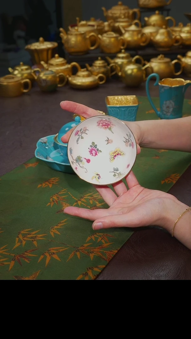 茶杯紫砂【宜景窑烟幕紫系列】杯子