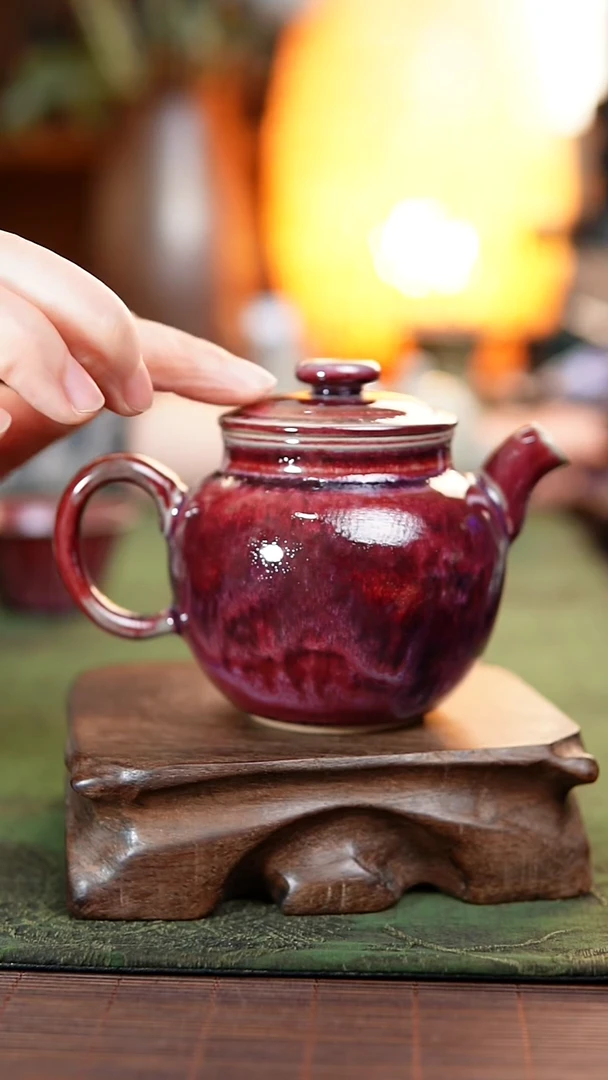 173 于大鹏 钧瓷 茶壶