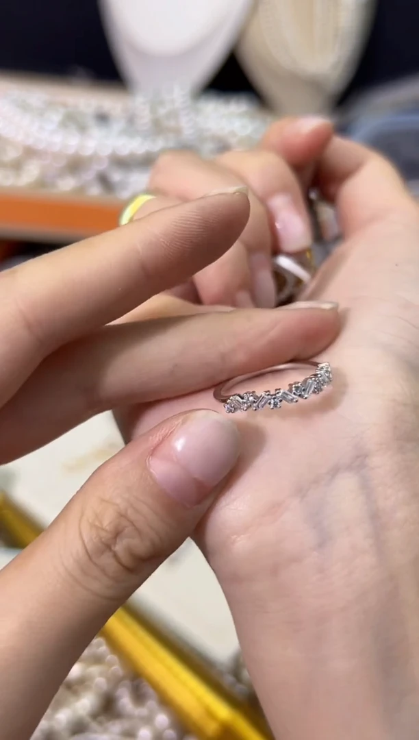 【闪购商品】水晶52银S925镶嵌戒指11111