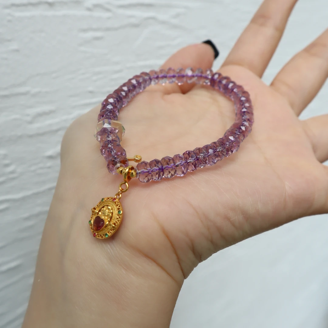 姗心【轩轩珠宝】925银 紫水晶手串