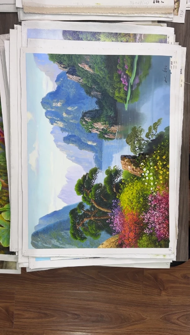 油画【21号】朝鲜原创纯手绘孤品油画