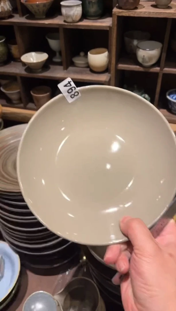 【闪购商品】瓷片894微瑕灰色锅盘1个