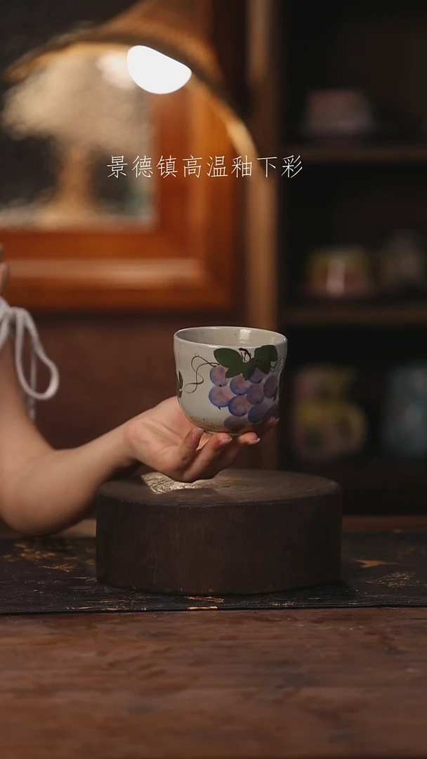 陶瓷景德镇高温釉下手绘陶瓷441