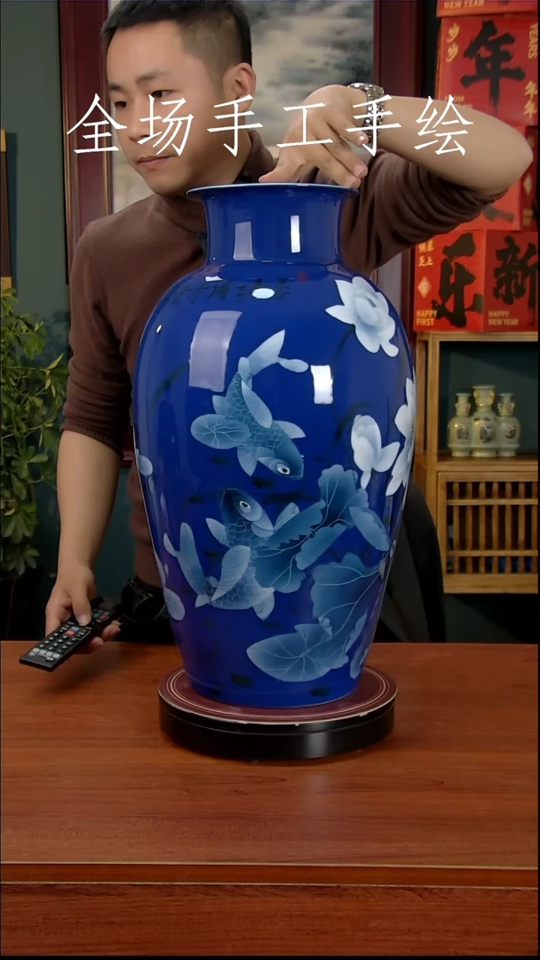 【闪购商品】摆件景德镇高端陶瓷摆件瓶1