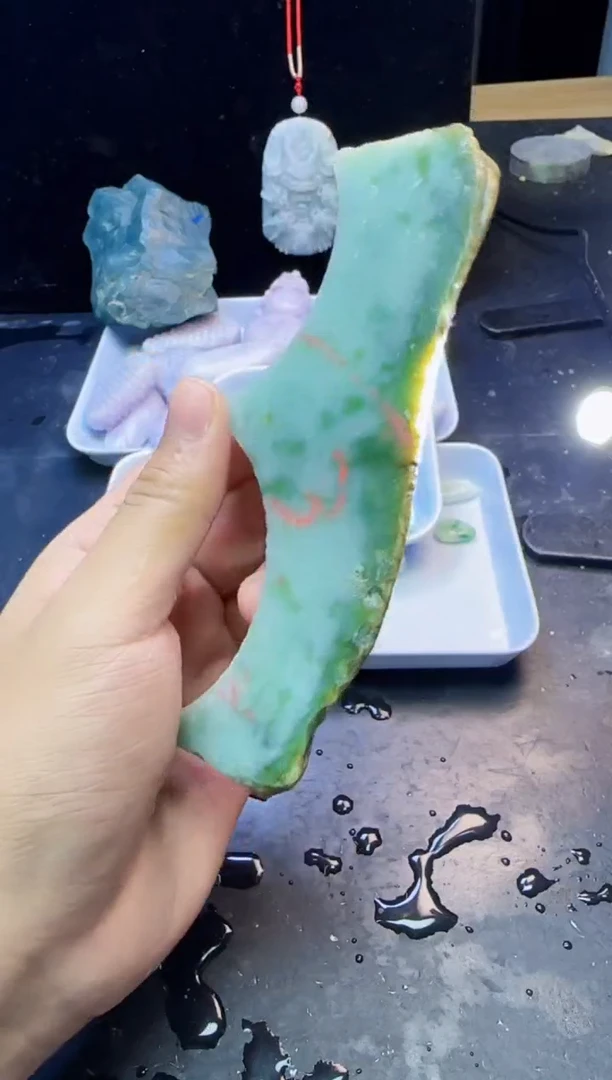 颈饰未镶嵌翡翠003天然A货翡翠