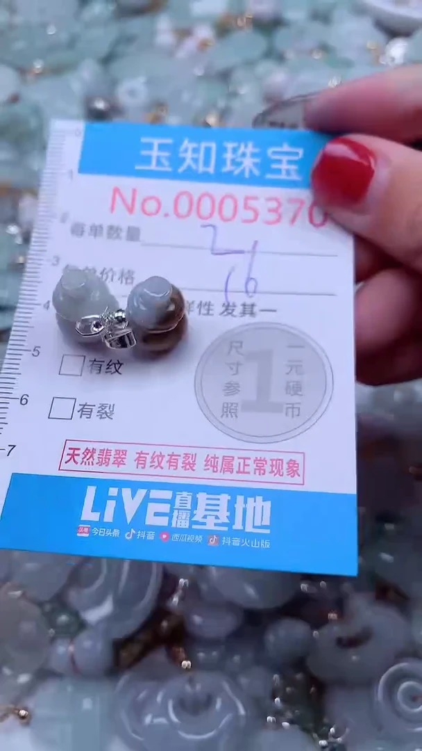 吊坠(不含链)未镶嵌翡翠5370