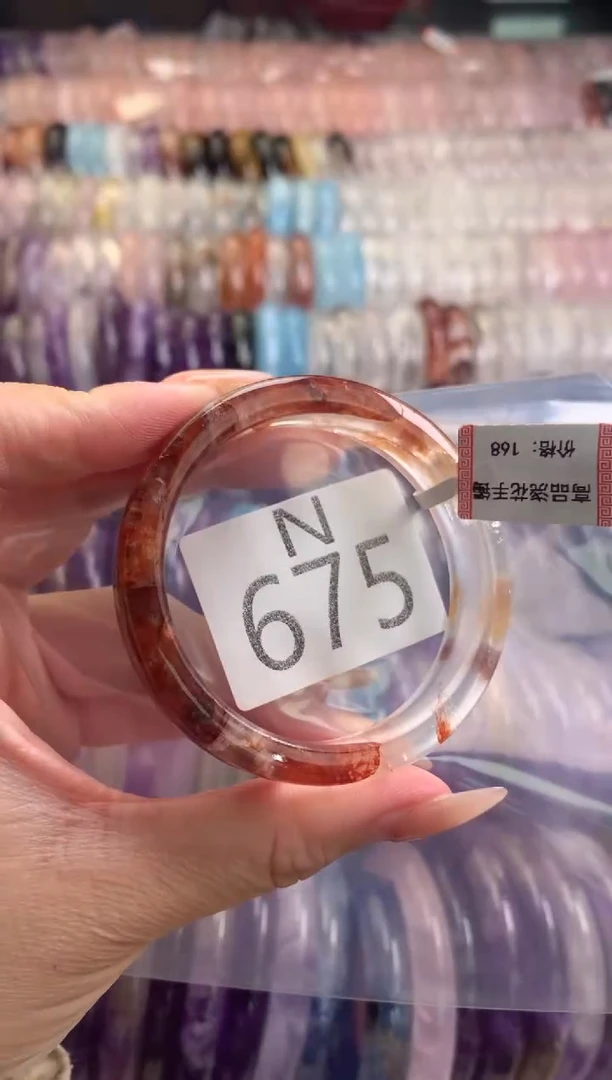 水晶珠宝半成品未镶嵌水晶手镯675-50