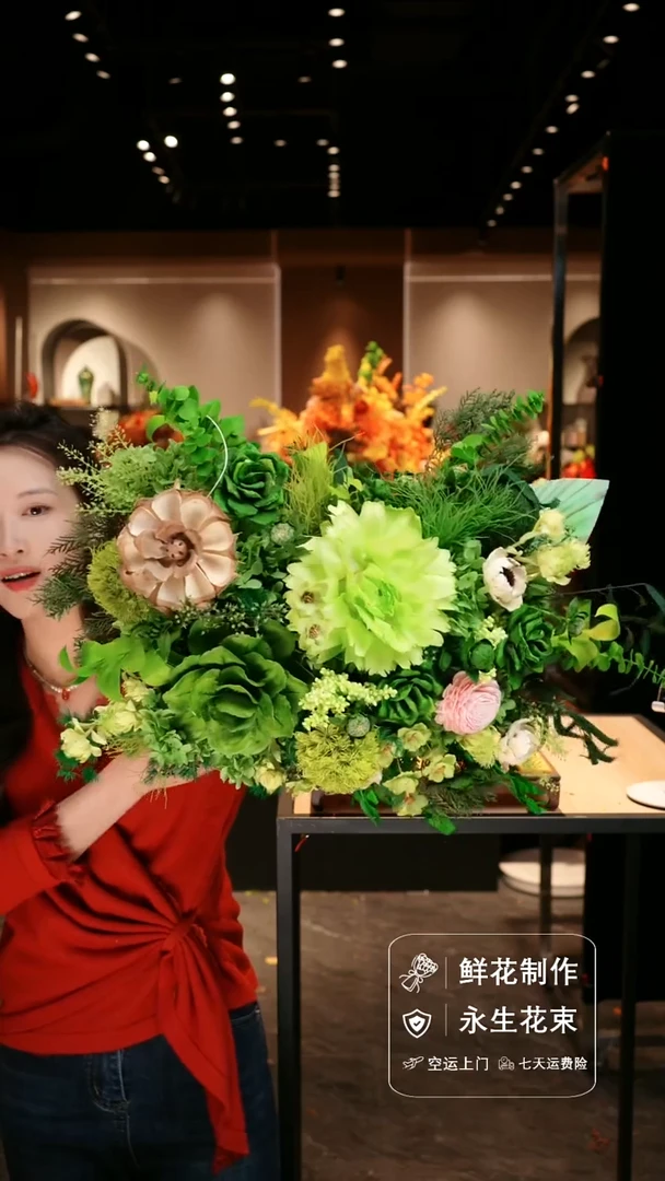 手工艺品琉璃手工花器花束空运包邮送货上门-以图片为准