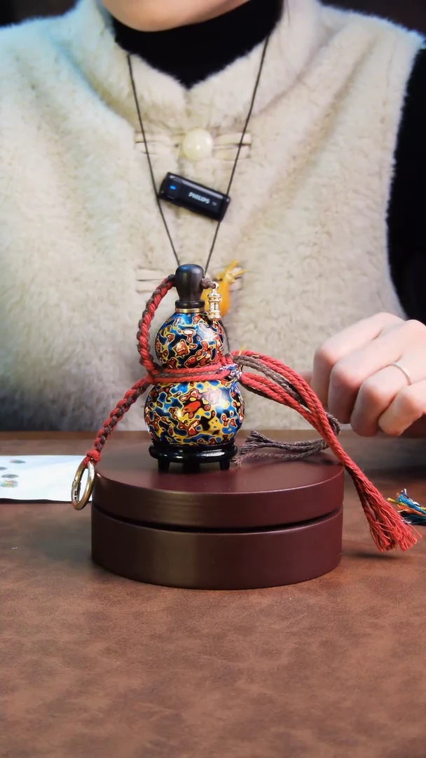 【闪购商品】168直播一物一图大漆酒葫芦送底座送挂绳