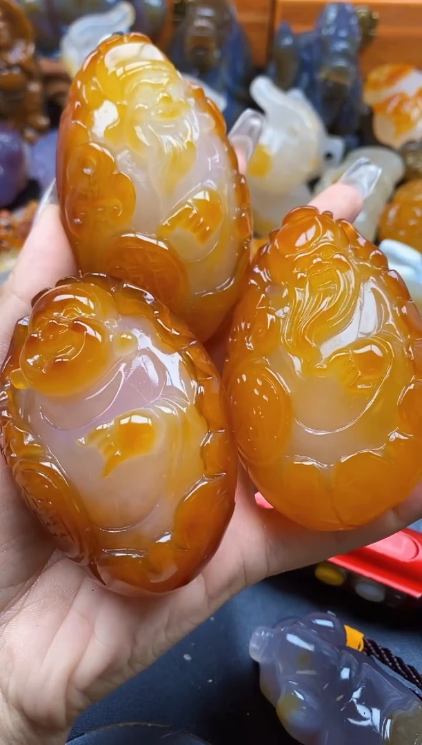 玛瑙/玉髓挂件未镶嵌百**电ll