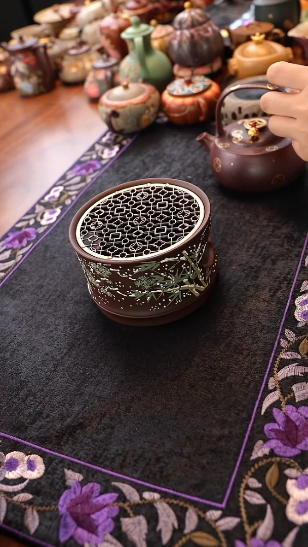 茶壶紫砂松竹梅温茶炉