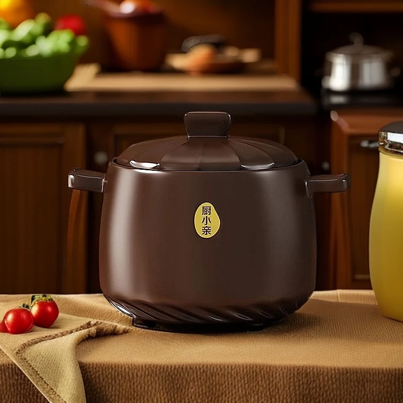 厨小亲8升家用大容量砂锅煲陶瓷耐高温经典干烧炖汤煲仔陶瓷砂锅