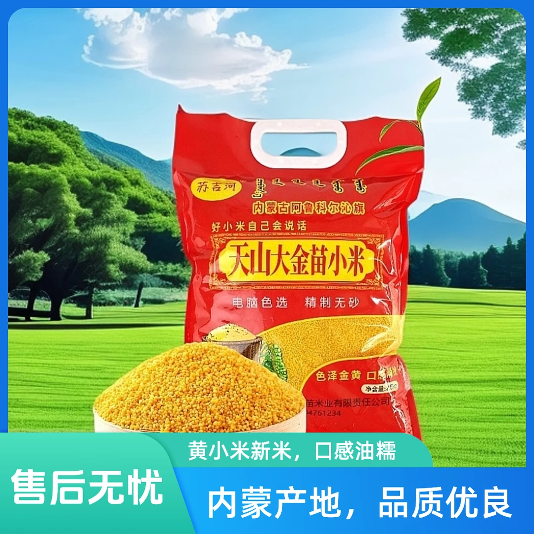 黄小米新米5斤装内蒙金苗赤峰煮粥米油厚小米杂粮农家
