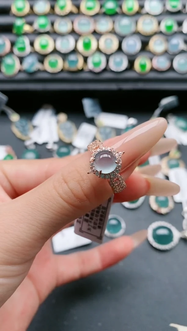 【闪购商品】翡翠戒指银S925镶嵌11111111