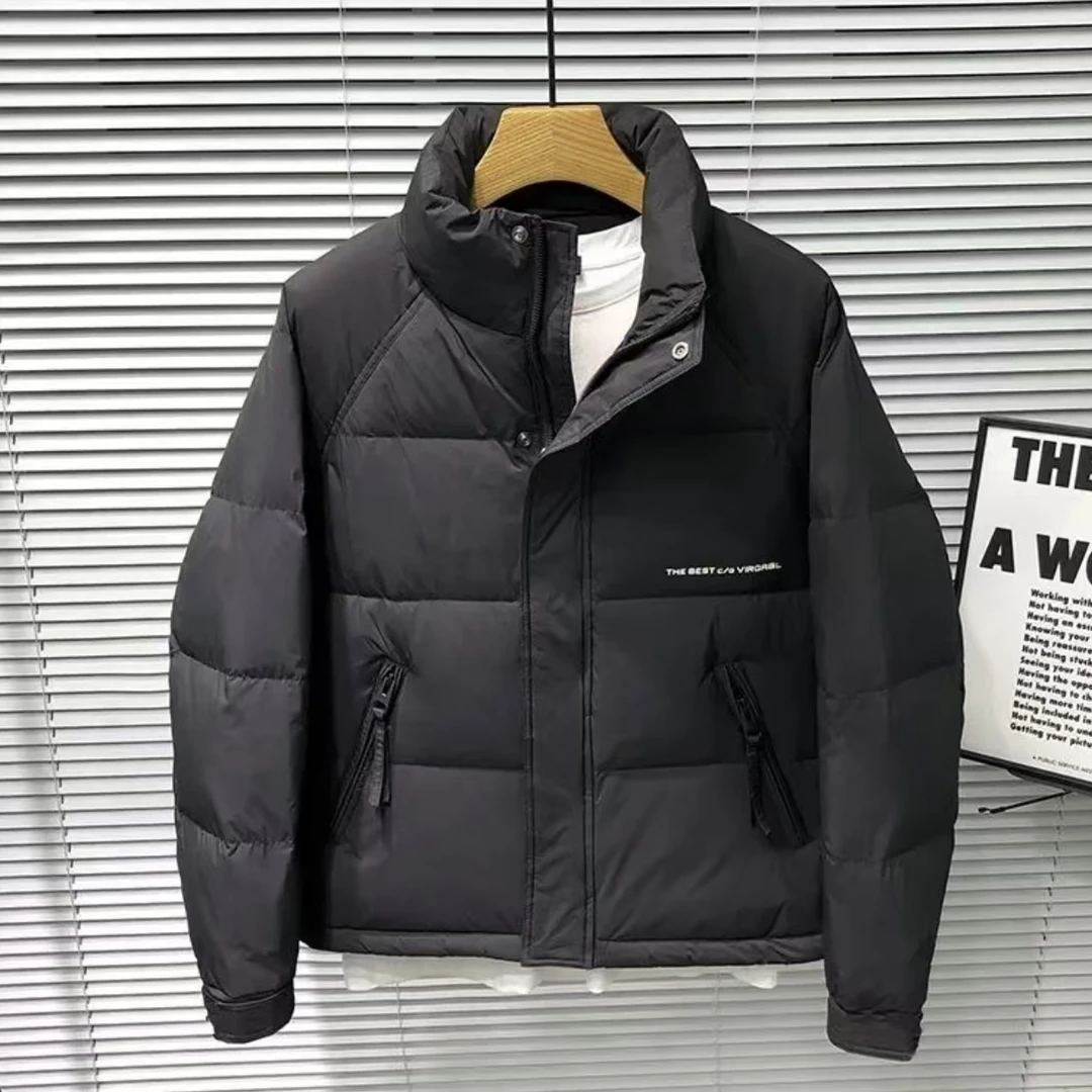 【新国标羽绒服】冬季加厚男士立领洋气简约百搭短款保暖外套2502