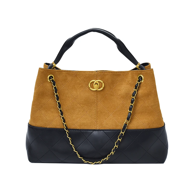 2025早秋新款小众时尚百搭撞色单肩斜挎包9362长34高24宽12CM