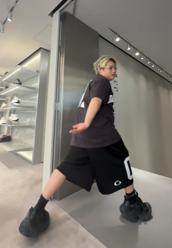 【后劲原样开发】8+01系列针织桑蚕丝篮球7分裤