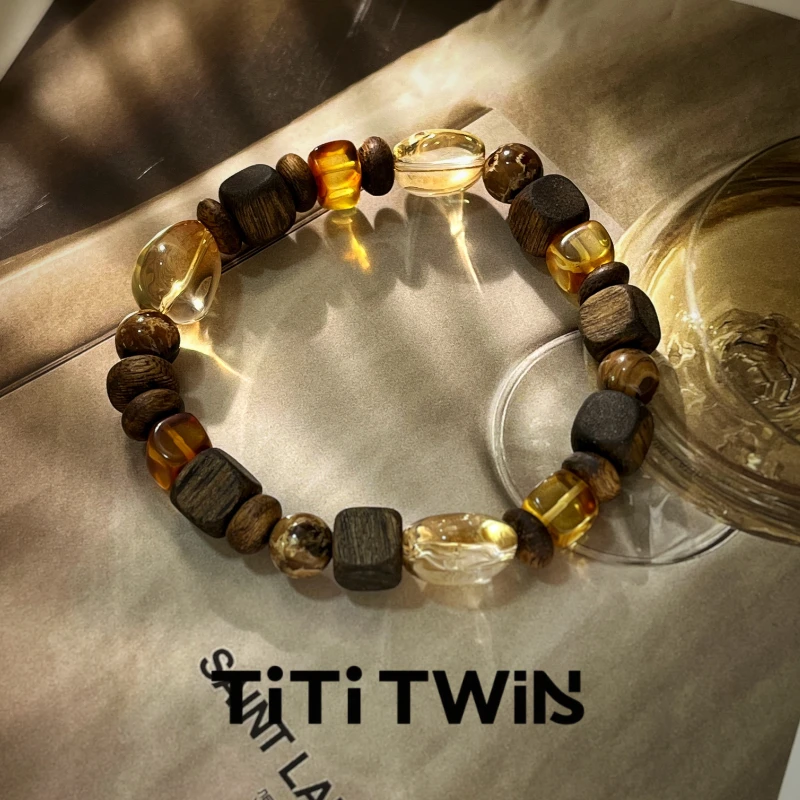 TiTi TWINS 沉香【拾光】原创海南奇楠沉香多宝设计手串