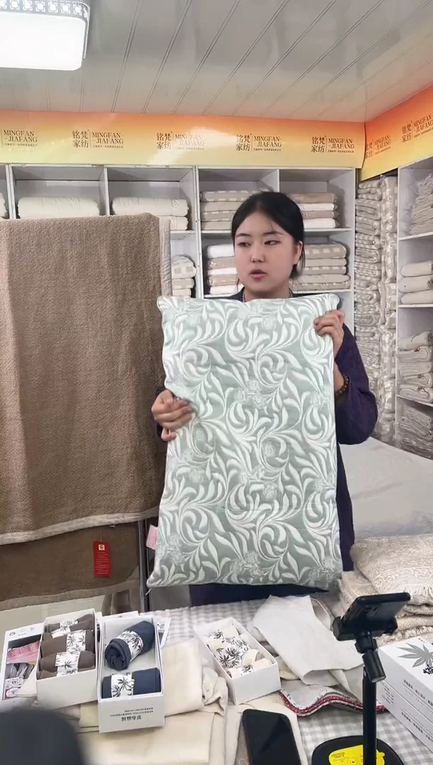 竹炭全棉精品五层纱决明子枕头