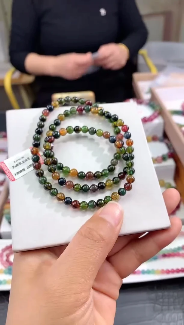 【闪购商品】碧玺手串未镶嵌多样性发一条