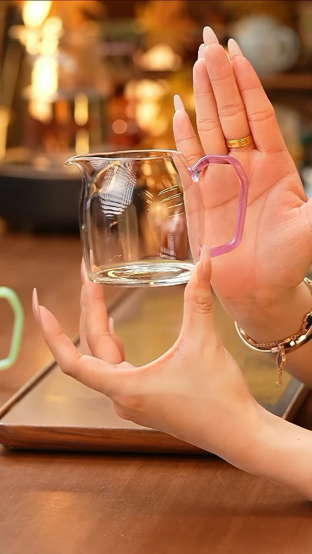 暗香疏影秦权匀杯浅紫+暗香疏影咖皮绒杯垫