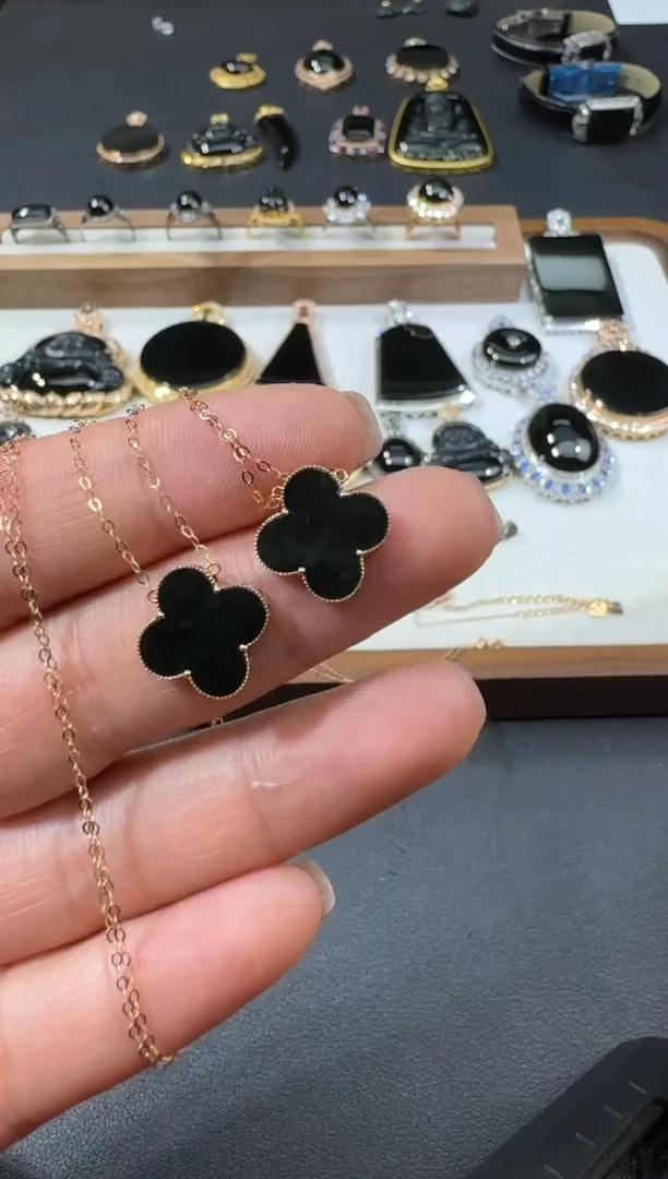 【闪购商品】翡翠颈饰18K金镶嵌S0224-S2-10多样性一件