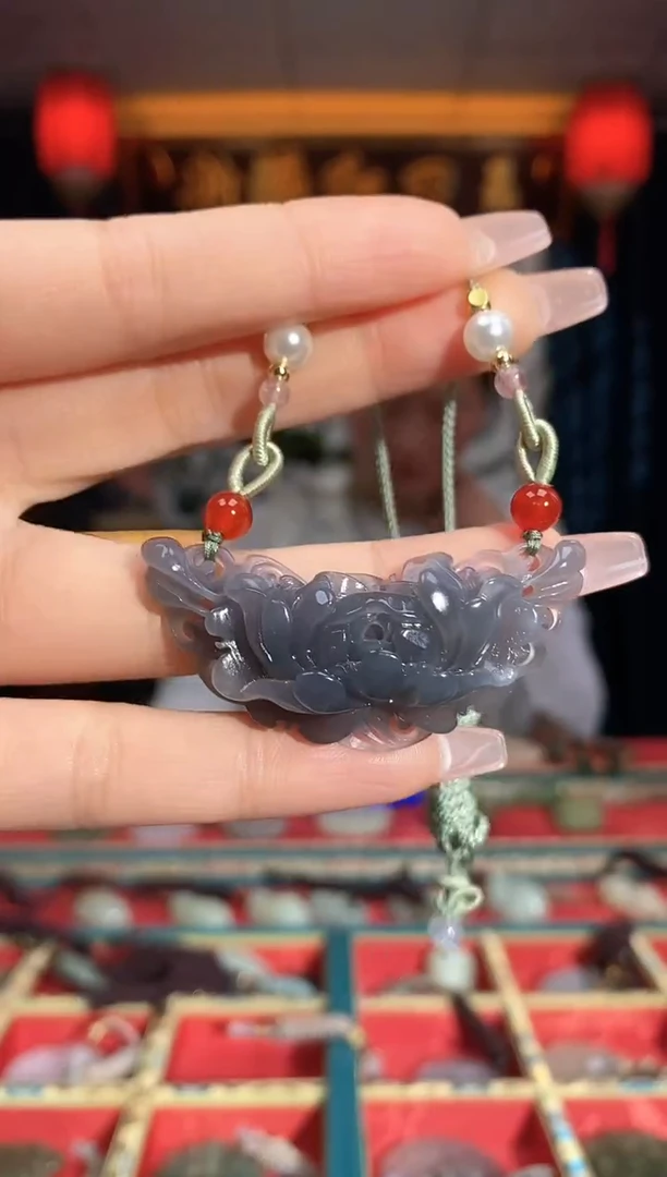 【闪购商品】和田玉颈饰未镶嵌牡丹