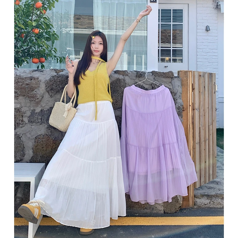 LXM大码女装 腰66-106高腰a字蛋糕裙5513#