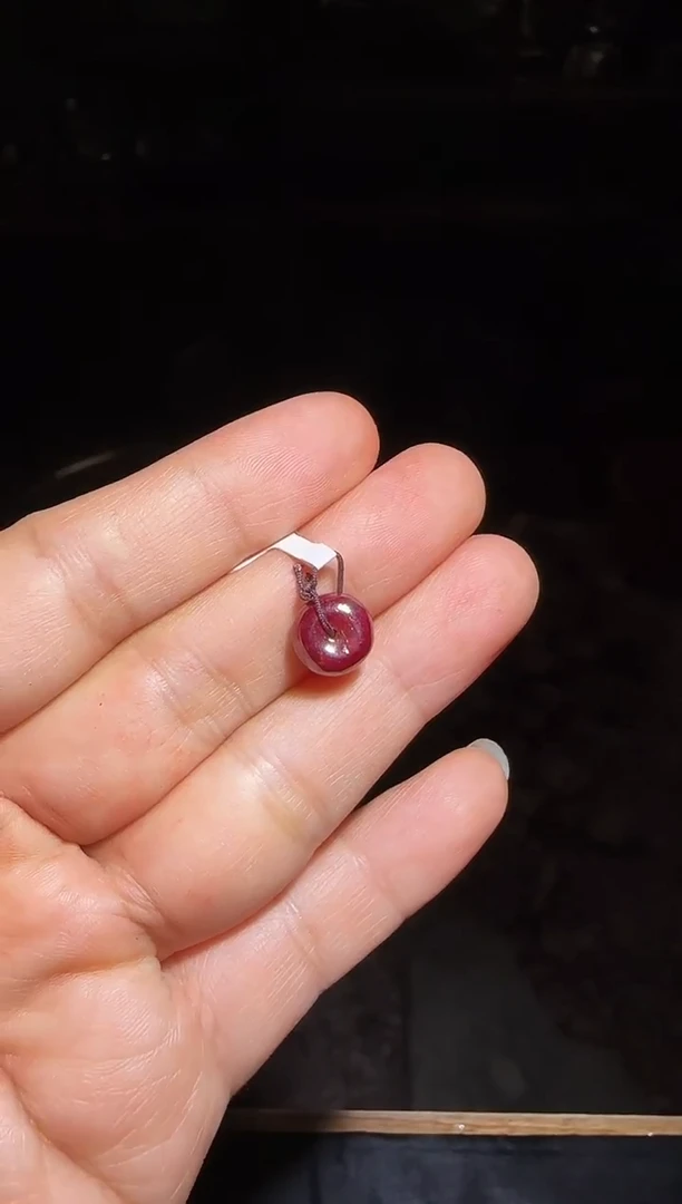 天然辰砂朱砂平安扣27