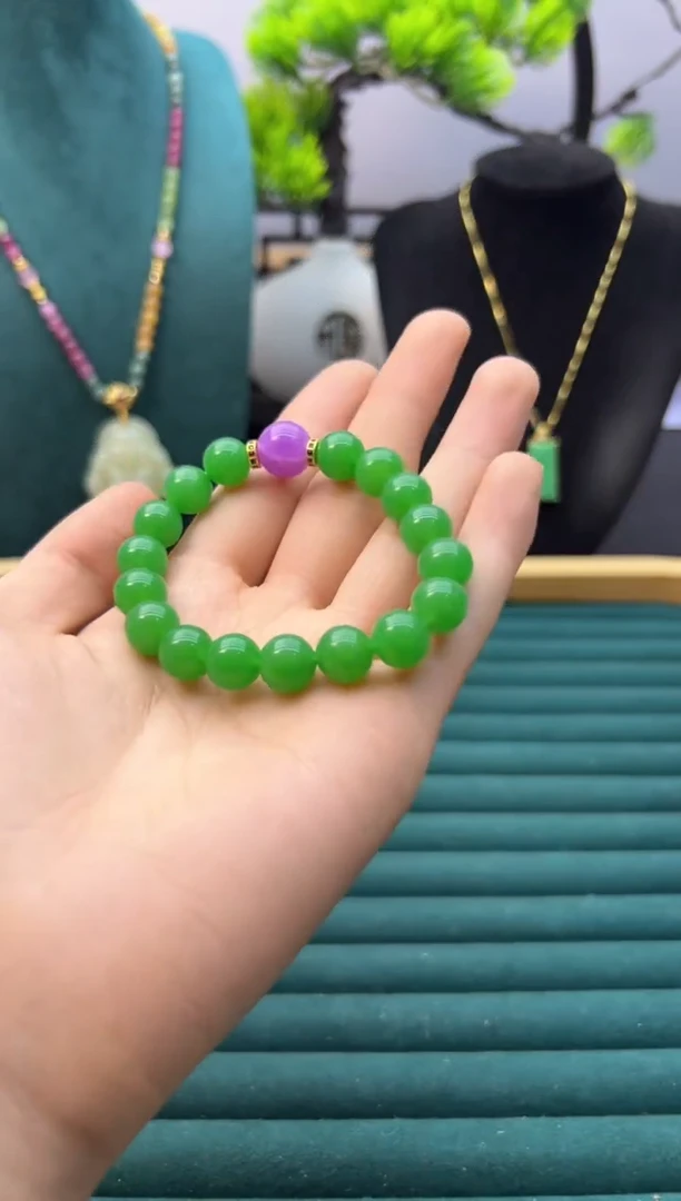 【闪购商品】翡翠颈饰14K金镶嵌S437