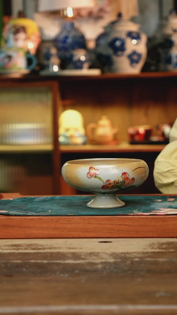 瓷片景德镇纯手工釉下彩精品茶具水杯