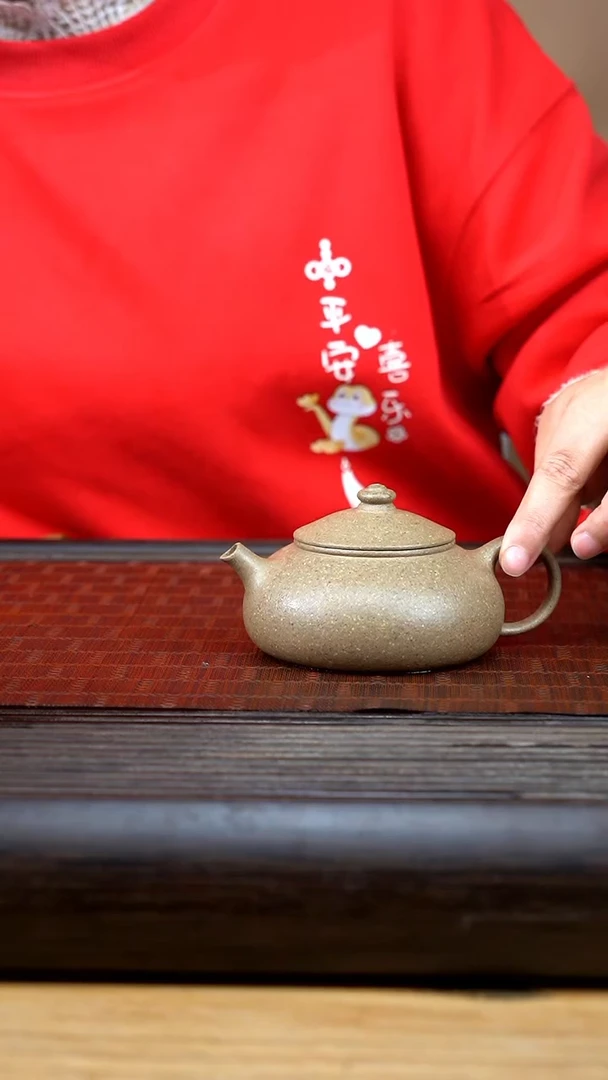 【闪购商品】紫砂茶壶青段寒江微瑕不退不换
