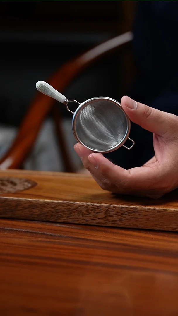 【闪购商品】不锈钢白把茶漏款