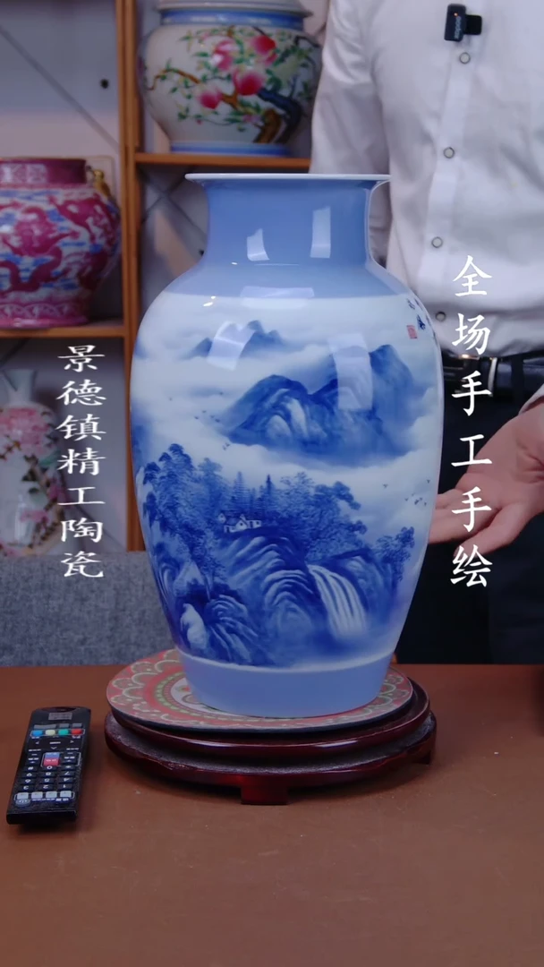 瓶景德镇手工手绘陶瓷摆件27
