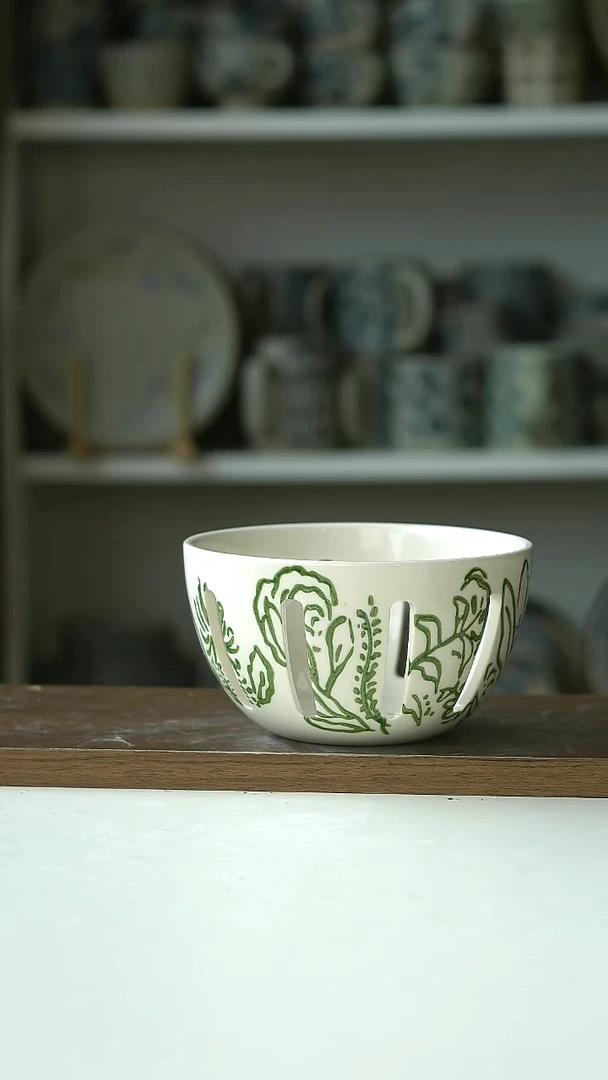 微瑕出澳洲RG陶瓷果篮14cm@4-2@