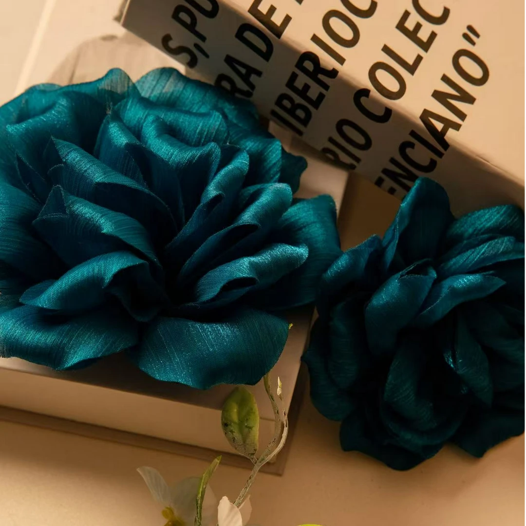 干枯玫瑰多层立体花朵带别针AZ696