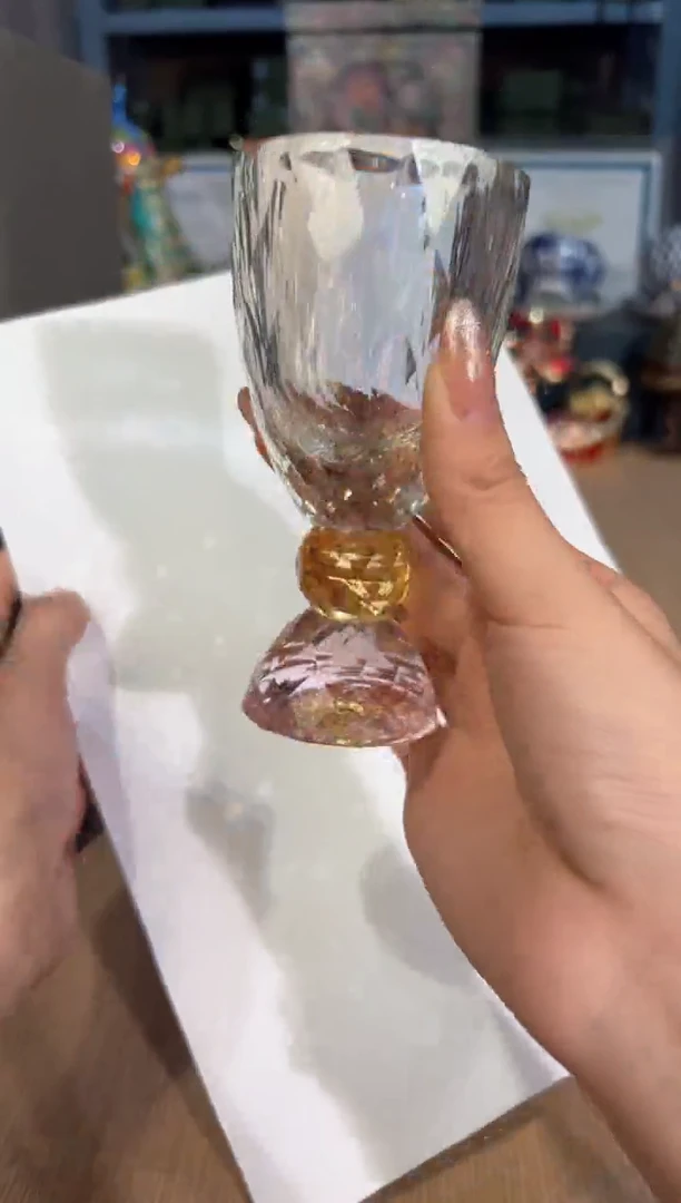 【闪购商品】杯80晶颂炫彩水晶杯-粉