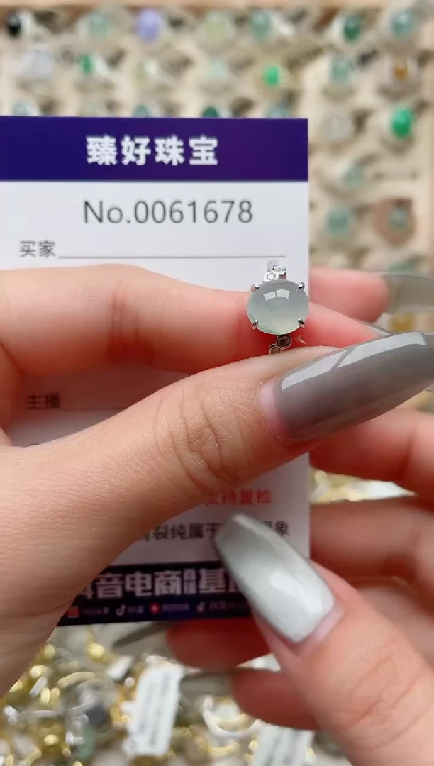 【闪购商品】翡翠戒指银S925镶嵌·